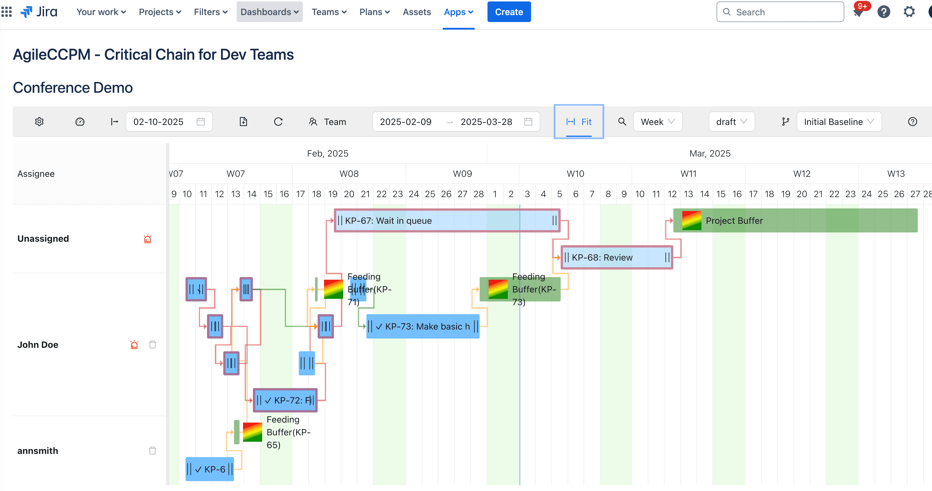 Automatic Critical Chain Planning